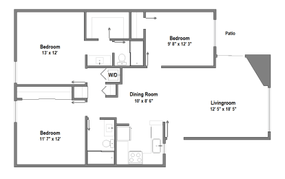 3 beds, 2 baths, 1,200 sqft, $3,299