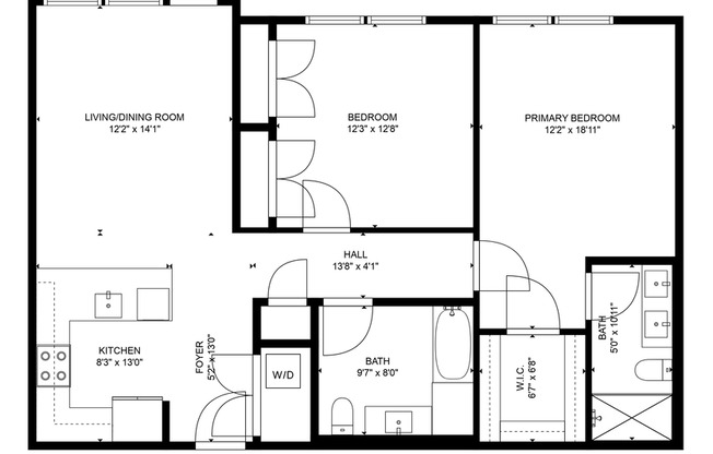 2 beds, 2 baths, 1,060 sqft, $3,295, Unit 322