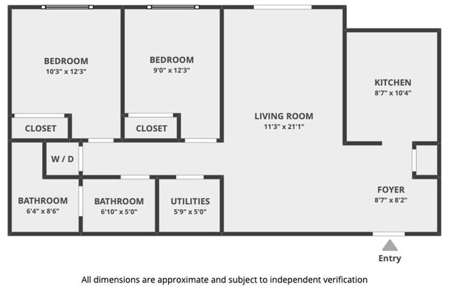 2 beds, 1 bath, $1,700, Unit 305