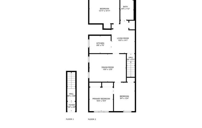 3 beds, 1 bath, 1,100 sqft, $2,900, Unit 2