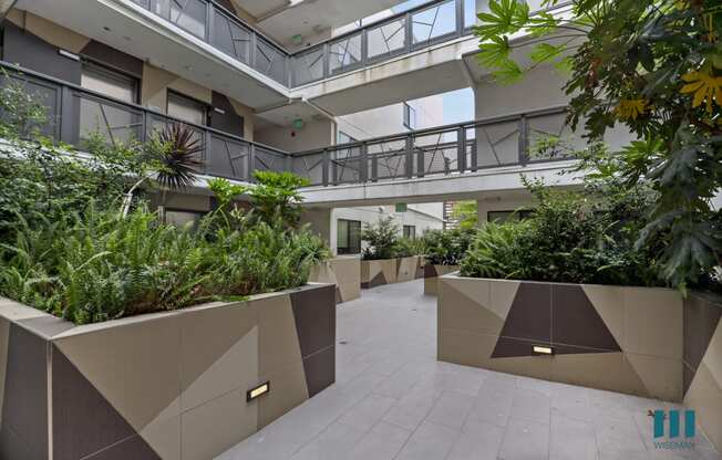 Interior Courtyard of Hayworth Hyde by Wiseman