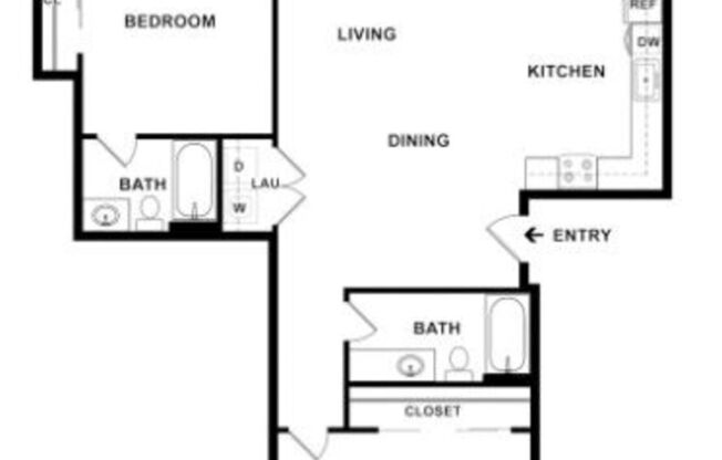 2 beds, 2 baths, 941 sqft, $2,895