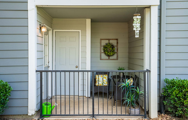 Private Patio with Light