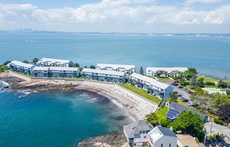 a view of the bass point from the air