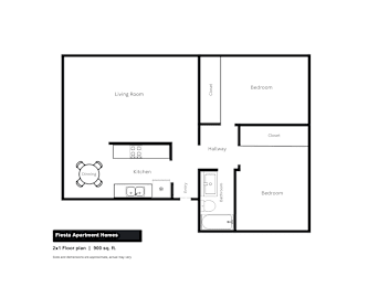 2 beds, 1 bath, 540 sqft, $2,205
