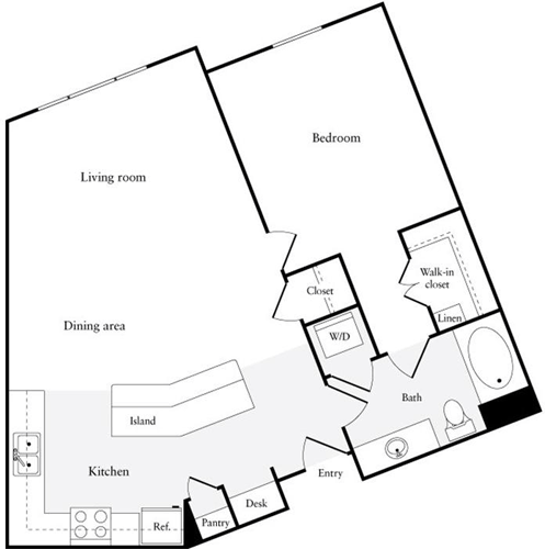 1 bed, 1 bath, 872 sqft, $3,631, Unit 4093