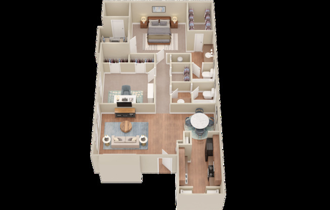 2 beds, 2 baths, 1,022 sqft, $1,449, Unit 0902