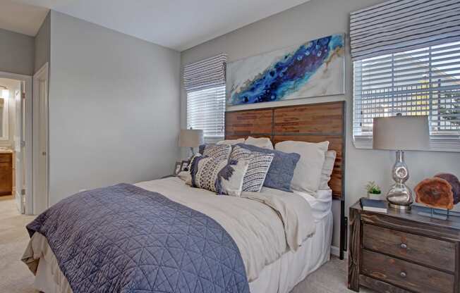 Bedroom at York Woods at Lake Murray Apartment Homes, Columbia, SC