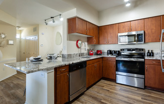 Kitchen with Stainless Steel Appliances