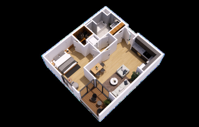 1 bed, 1 bath, 648 sqft, $2,677, Unit 509