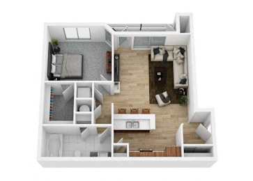 1 bed, 1 bath, 750 sqft, $1,375