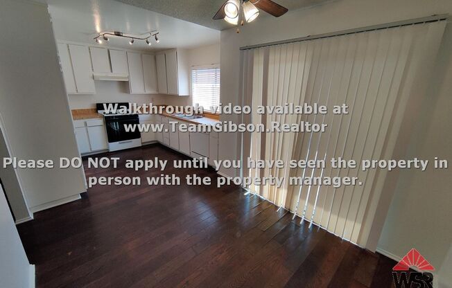3 Bedroom - 1 1/2 Bath Condo
