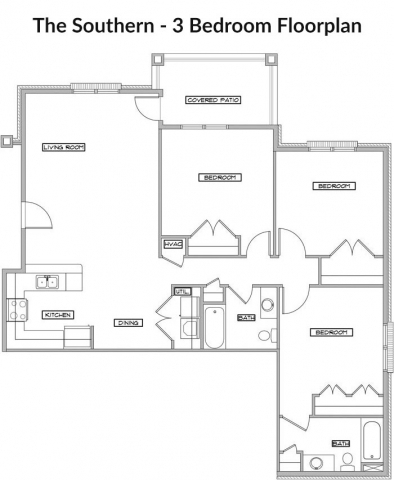 3 beds, 2 baths, 1,269 sqft, $1,500, Unit Building B-Unit 204