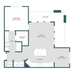 1 bed, 1 bath, 837 sqft, $1,772