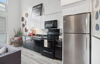 Modern kitchen appliances at Block C