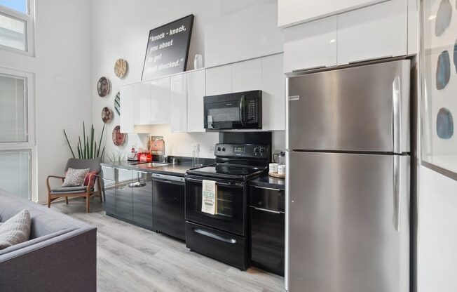 Modern kitchen appliances at Block C