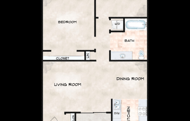 2 beds, 1 bath, 884 sqft, $1,625