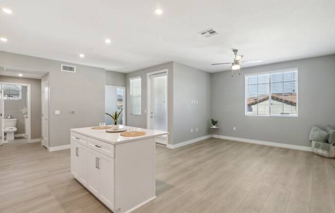 Living room viewed from the kitchen at Arrive Temecula