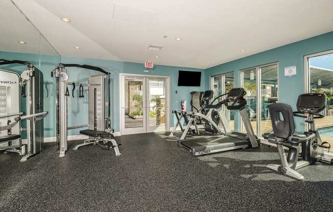 the gym at the preserve at polo woods