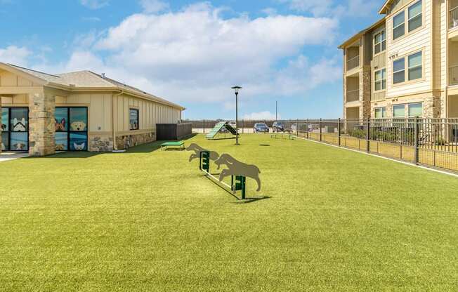 our apartments in a city have a dog park