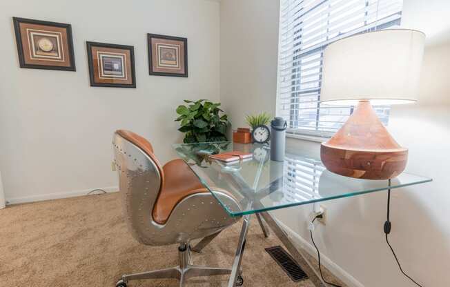 Work Desk at Sandstone Court Apartments, Greenwood, IN, 46142