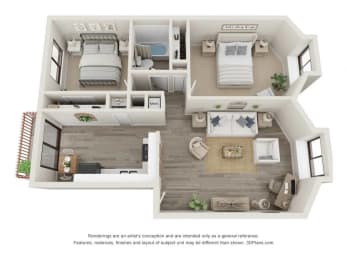 2 beds, 1 bath, 900 sqft, $1,510