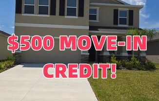 $500 MOVE-IN CREDIT! 5668 Hawks Cay St, Apollo Beach