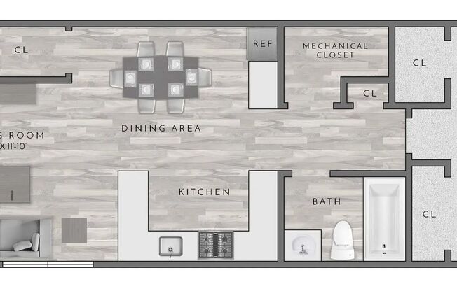 1 bed, 1 bath, 850 sqft, $2,330