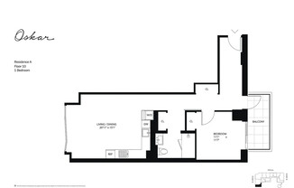 1 bed, 1 bath, 809 sqft, $5,350, Unit 10AWEST