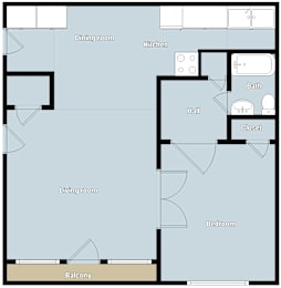 1 bed, 1 bath, 700 sqft, $875