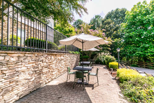 Outdoor Dining Space at Willowest in Vinings in Atlanta, GA 30339