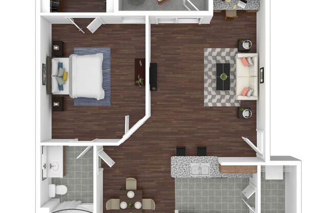 1 bed, 1 bath, 670 sqft, $1,239