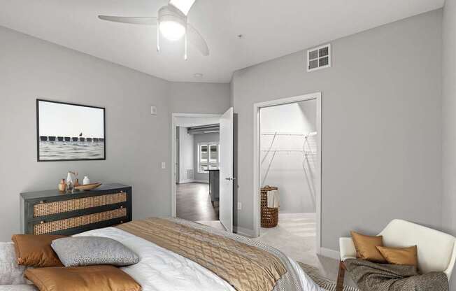 Bedroom With Ceiling Fan