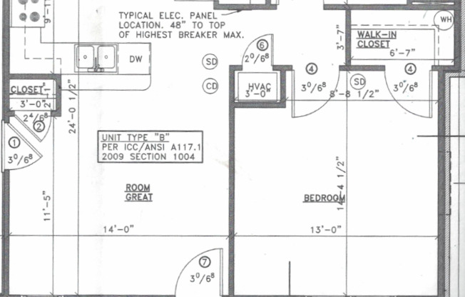 1 bed, 1 bath, 725 sqft, $890, Unit 622