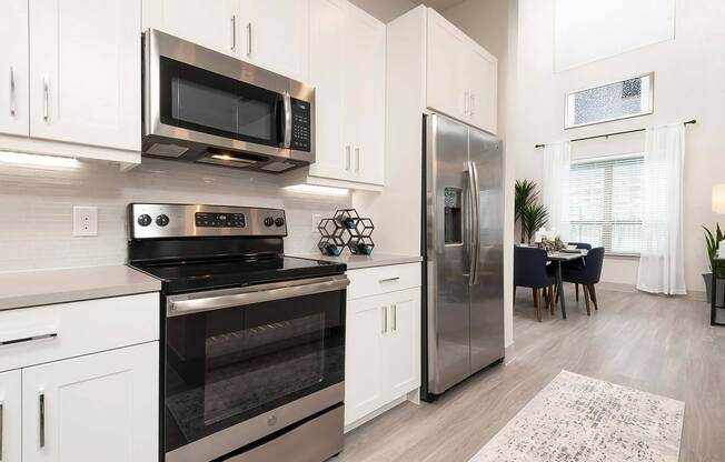 Beautiful Kitchen with Stainless Steel Appliances