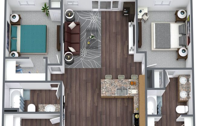 2 beds, 2 baths, 1,130 sqft, $2,089, Unit 228