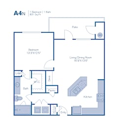 1 bed, 1 bath, 831 sqft, $1,299