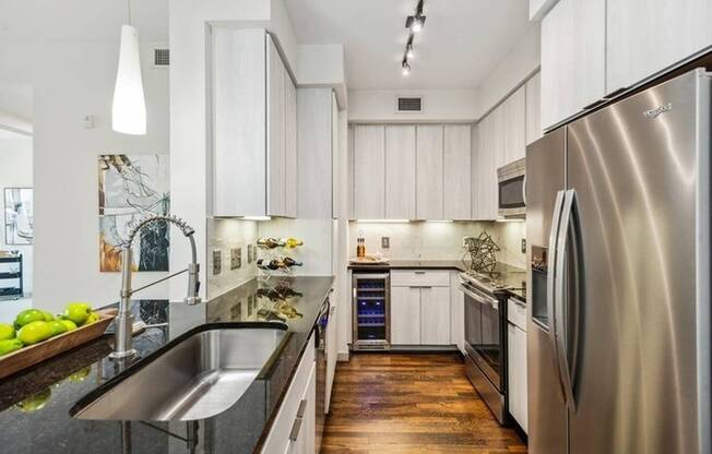 Venue Museum District | Houston, TX | Kitchen w/ Designer Appliances