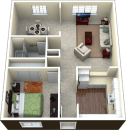 1 bed, 1 bath, 732 sqft, $1,528