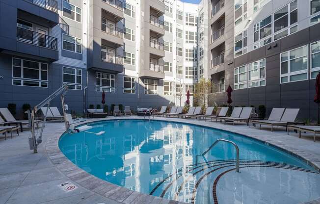 Pool at TENmflats, Columbia, Maryland