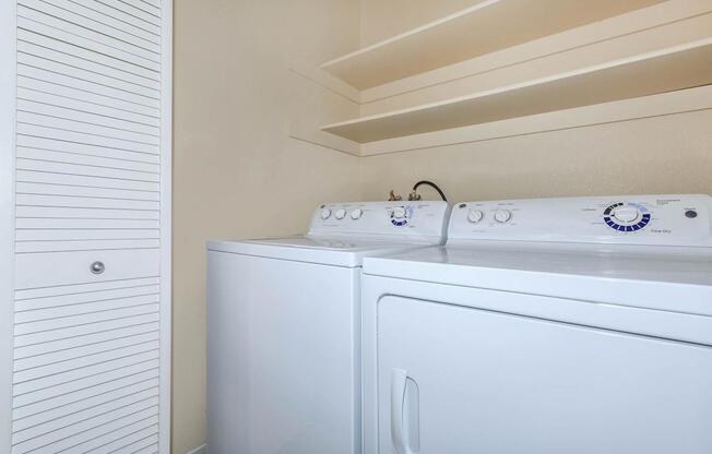 LAUNDRY DAY IS A BREEZE WITH AN IN-HOME WASHER AND DRYER