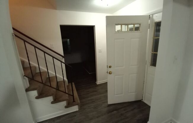 Three bedroom two and one half bath end unit townhome