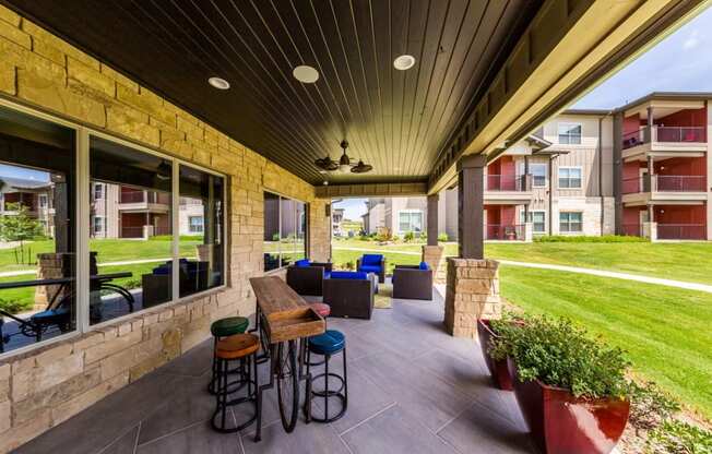 Covered Outdoor Patio - Outside Clubhouse