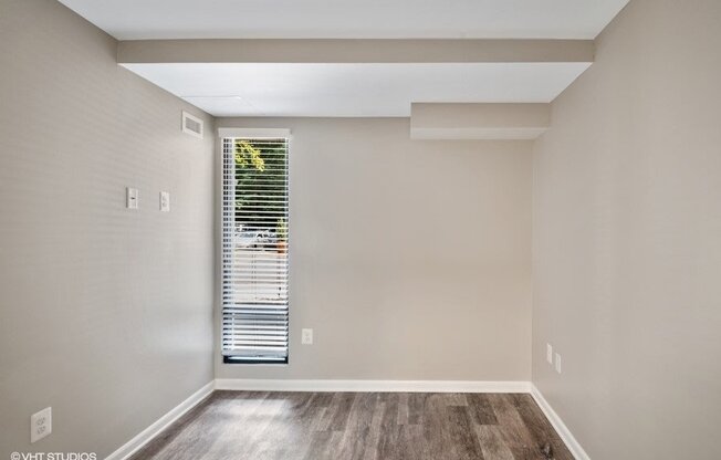 Tall ceilings in our newly renovated homes at Trillium Apartments, Fairfax, Virginia