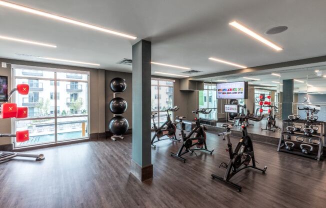 fitness center in our luxury west dallas apartments