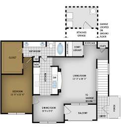 1 bed, 1 bath, 987 sqft, $1,397