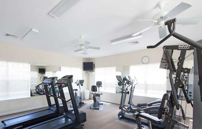 Onsite fitness center at The Summit at Owings Mills Apartments