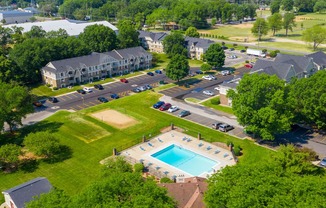 Aerial View Of The Community at Hickory Village Apartments, Mishawaka