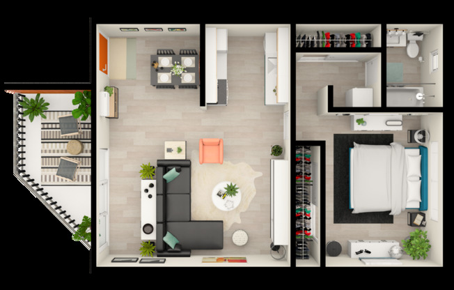 1 bed, 1 bath, 685 sqft, $1,422, Unit 508