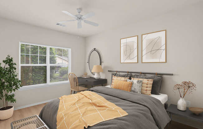 Bedroom with Hard Surface Flooring